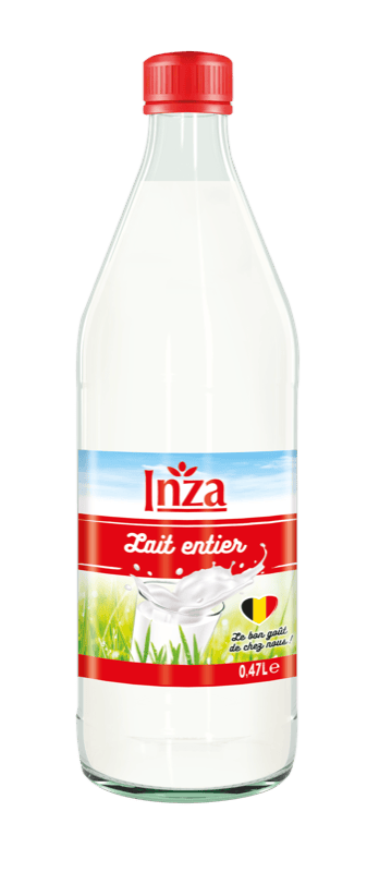 Bouteille INZA 3D 0,47 lait FULL